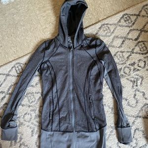 Lululemon Zip-Up Jacket Herringbone Pattern